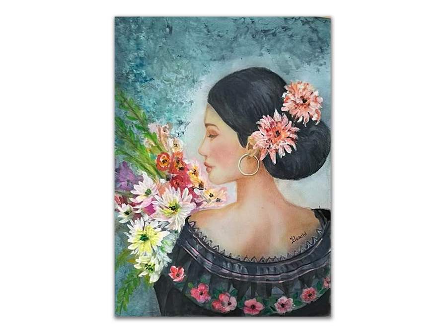 Flor de Maria Mejia smell the flowers visual artist series insomnia restaurant lounge bloor toronto