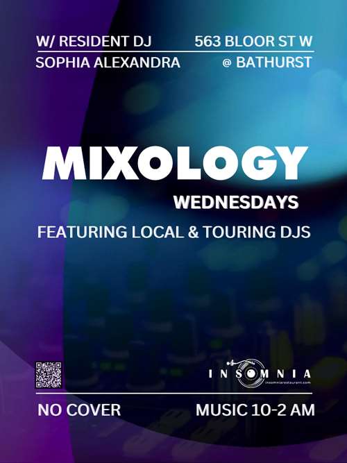 mixology wednesdays insomnia restaurant lounge bloor street west toronto ontario