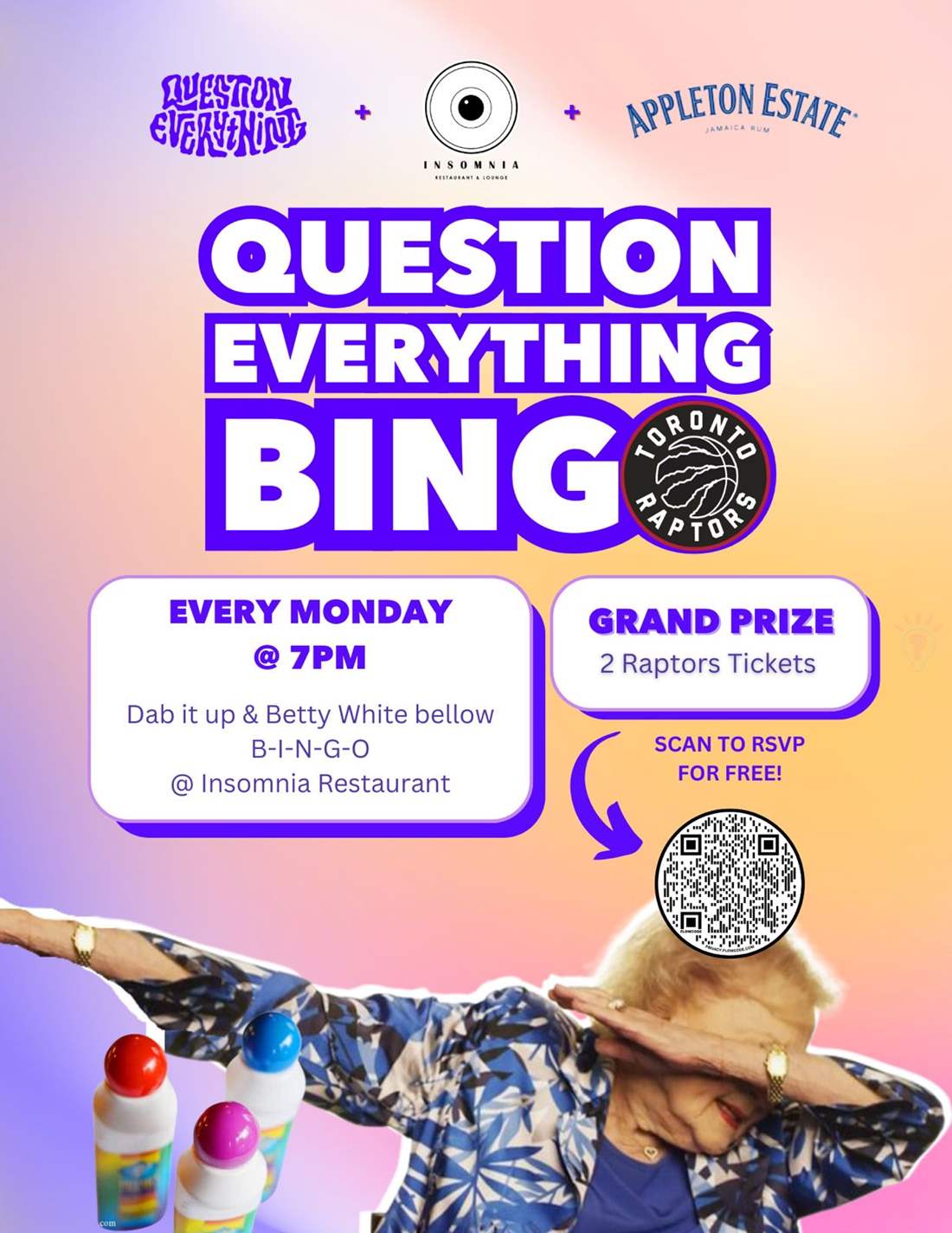 question everything bingo insomnia restaurant lounge bloor street toronto ontario